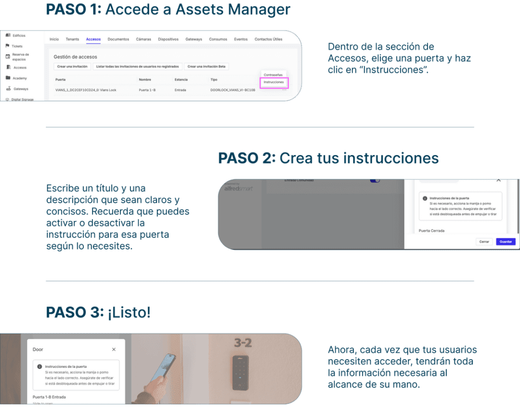 accesos digitales instrucciones